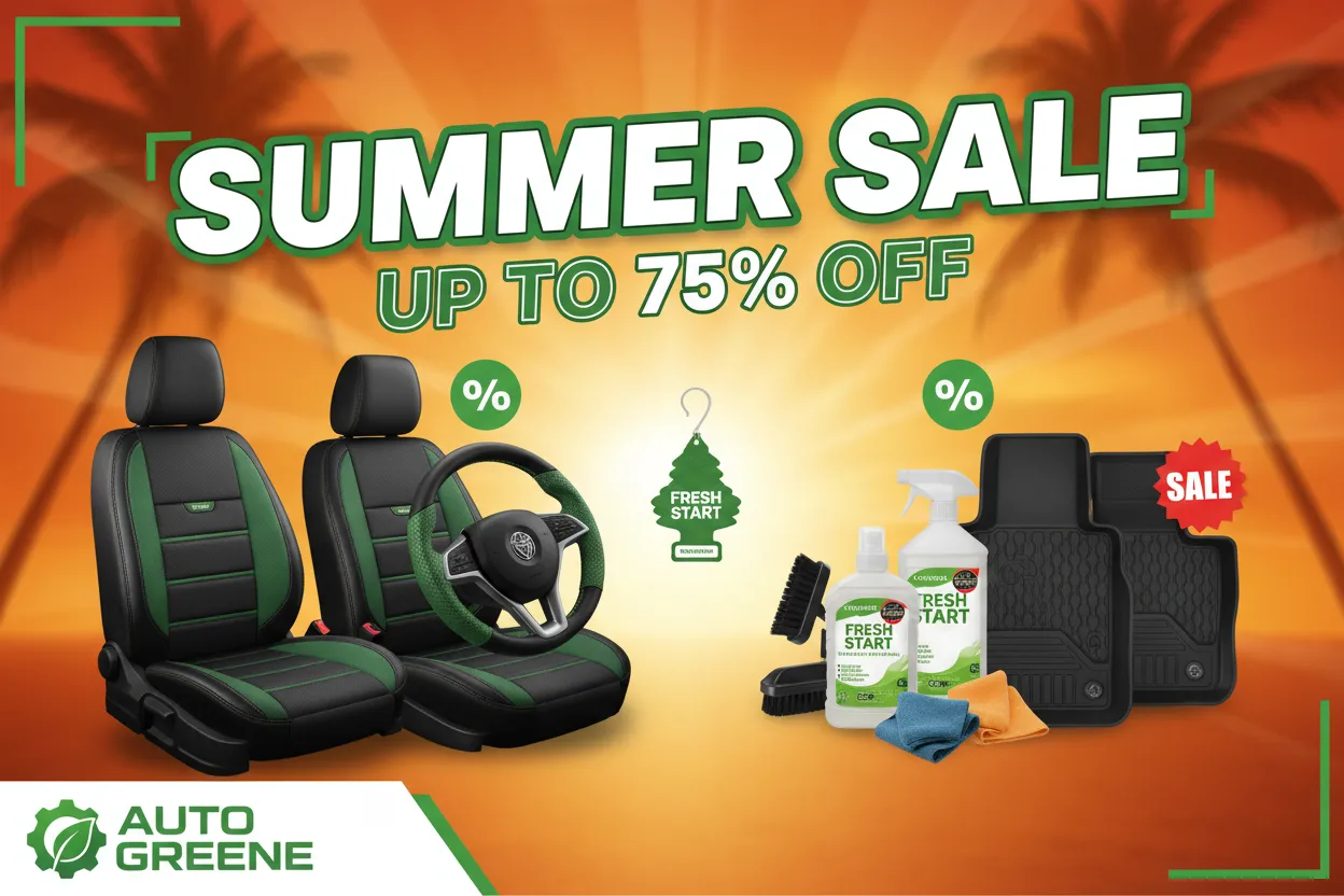 Auto Greene summer sale with vehicle care products